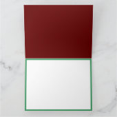 Vrolijk Kerstmis Moderne Kunst Schattige Tiny Tree Kaart (Binnen)