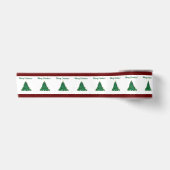 Vrolijk Kerstmis Moderne Kunst Schattige Tiny Tree Lint (Voorkant)