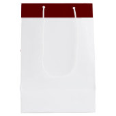 Vrolijk Kerstmis Moderne Kunst Schattige Tiny Tree Medium Cadeauzakje (Achterkant)