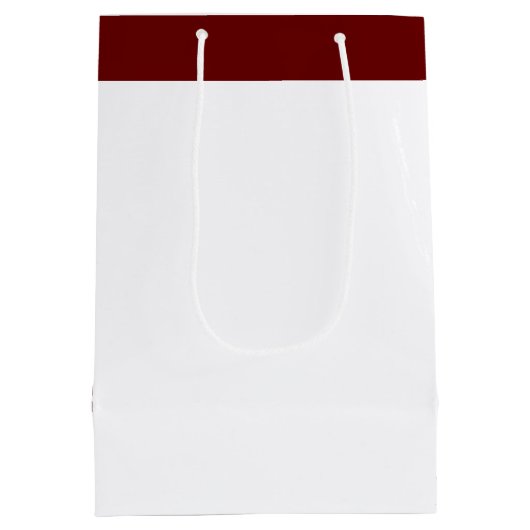 Vrolijk Kerstmis Moderne Kunst Schattige Tiny Tree Medium Cadeauzakje (Achterkant)