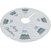 Vrolijk Kerstmis Moderne Sweater Getextureerd Kerstboom Rok (Gekanteld)