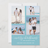 Vrolijk Kerstmis Multi Foto Feestdagenkaart (Voorkant)