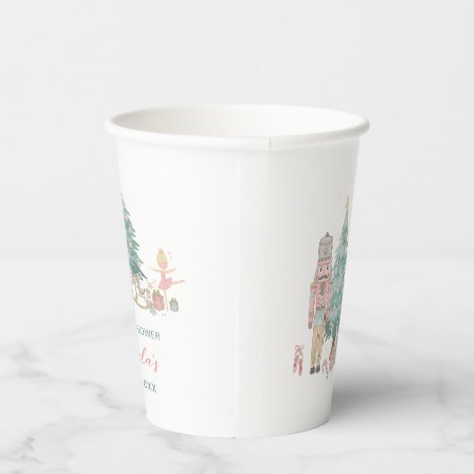 Vrolijk Kerstmis Notenkraker Ballet Waterverf baby Papieren Bekers (Rechts)