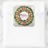 Vrolijk Kerstmis Pickleball 1 Stickers (Tas)