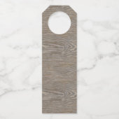 Vrolijk Kerstmis Rendier Rustiek Verweerd Hout Flessenhanger (Achterkant)