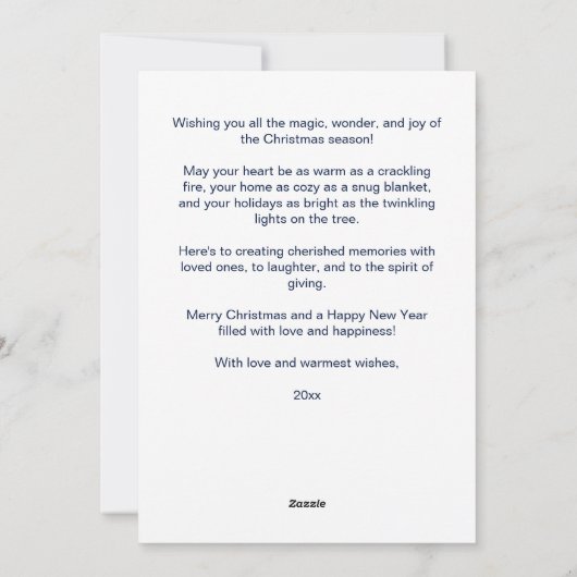 Vrolijk Kerstmis retro mideeuw bubles eenvoudig Feestdagenkaart (Achterkant)