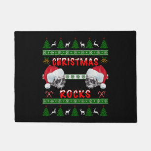 Vrolijk Kerstmis ROCKS Lelijke Kersttrui Deurmat