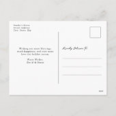 Vrolijk Kerstmis Rode Foto Collage Briefkaart (Achterkant)