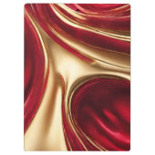 Vrolijk Kerstmis-Rood en Goud- Klembord (Achterkant)