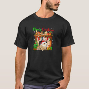 Vrolijk Kerstmis Santa Guinea Varken Xmas Symbolen T-shirt