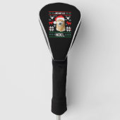 Vrolijk Kerstmis Shiba Inu Zachte Kerstmis Hond T  Golfheadcover (Voorkant)
