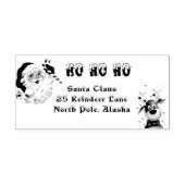 Vrolijk Kerstmis Sinterklaas Candy Cane Rendier Rubberstempel (Afrduk)