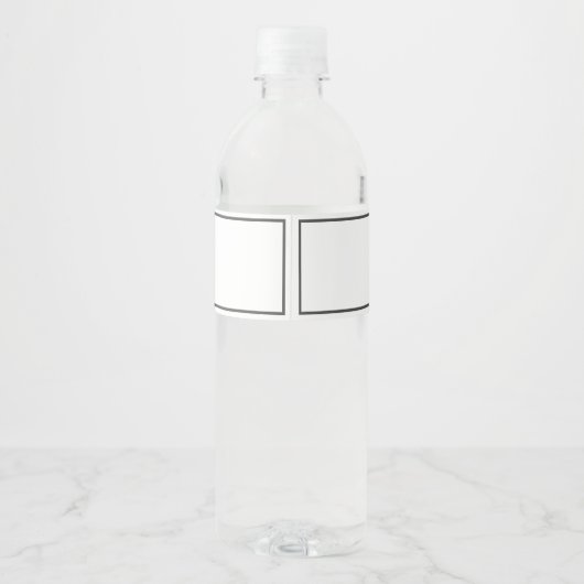 Vrolijk Kerstmis Sneeuwvlok Modern Minimalistisch Waterfles Etiket (Achterkant)