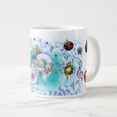 Vrolijk Kerstmis Wind Sinterklaas sok Extra Grote Beker (Voorkant rechts)