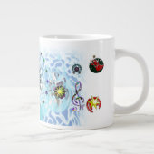 Vrolijk Kerstmis Wind Sinterklaas sok Extra Grote Beker (Rechts)