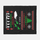 Vrolijk Kerstmisleger Nieuwjaar Fleece Deken (Voorkant (Horizontaal))