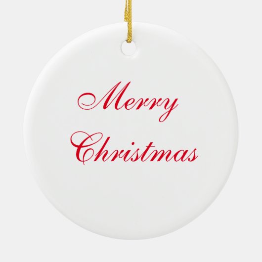 Vrolijk kerstmisleide keramisch ornament (Achterkant)