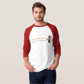 Vrolijk kerstmorse Code T-shirt met Elf (Voorkant volledig)