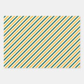 Vrolijk Kerstnaam Monogram Groen Goud Tieners Inpakpapier Vel (Voorkant 2)