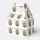 Vrolijk kerstontbijtkoek Angel Favor Box Bedankdoosjes (Achterkant)