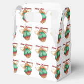 Vrolijk kerstontbijtkoek Angel Favor Box Bedankdoosjes (Geopend)