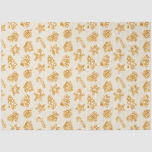 Vrolijk kerstontbijtkoekjes tissuepapier (Voorkant)