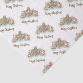 Vrolijk kerstontbijtkoekjes tissuepapier (Detail)