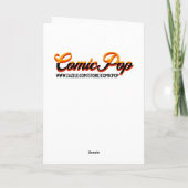 Vrolijk kerstpaard Cartoon Kaart (Achterkant)