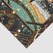 Vrolijk kerstpaard Cartoon Tissuepapier (Detail)