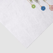 Vrolijk kerstpalmboom licht Hawaïaans tropisch Tissuepapier (Detail)