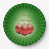 Vrolijk kerstpapier Bord (Voorkant)