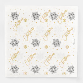 Vrolijk kerstpapier Napkin Servet