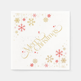 Vrolijk kerstpapier Napkin Servet