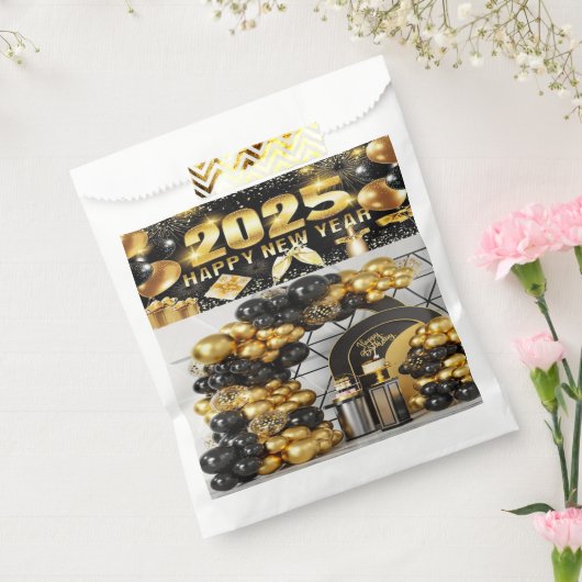 Vrolijk kerstpapier tas bedankzakje (Gezegeld)