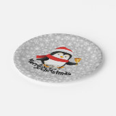 Vrolijk kerstpinguïn Bord (Gekanteld)