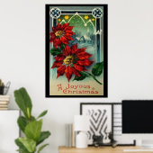 Vrolijk kerstPoster Poster (Thuiskantoor)