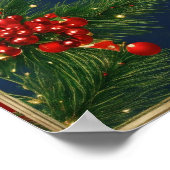 Vrolijk kerstposter poster (Hoek)