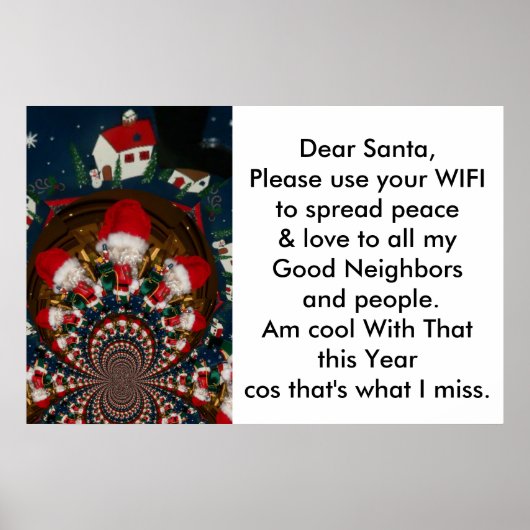 Vrolijk kerstPoster Poster (Voorkant)