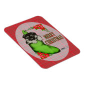 Vrolijk kerstpuppy magneet (Rechterzijde)