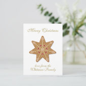 Vrolijk kerstrecept foto feestdagenkaart (Staand voorkant)