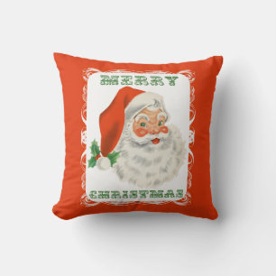 Vrolijk kerstrecro Santa Claus Kussen