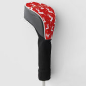 Vrolijk kerstrendierrood golfheadcover (Schuin)