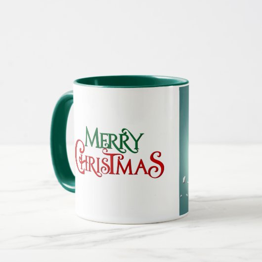 Vrolijk kerstrendiertje mok (Voorkant links)