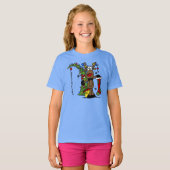 Vrolijk kerstrendiertje t-shirt (Voorkant volledig)