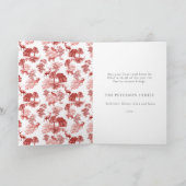 Vrolijk kerstrood Deer Kaart (Binnen)