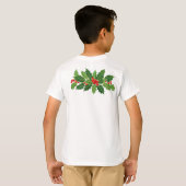 Vrolijk kerstrood en groen t-shirt (Achterkant volledig)