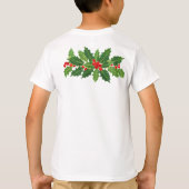 Vrolijk kerstrood en groen t-shirt (Achterkant)