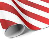 Vrolijk kerstrood en wit Snoep Stripes Cadeaupapier (Rol Hoek)