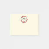Vrolijk kerstrood flesje Waterverf Wreator Post-it® Notes (Voorkant)