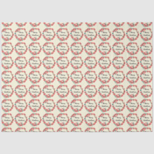 Vrolijk kerstrood flesje Waterverf Wreator Tissuepapier